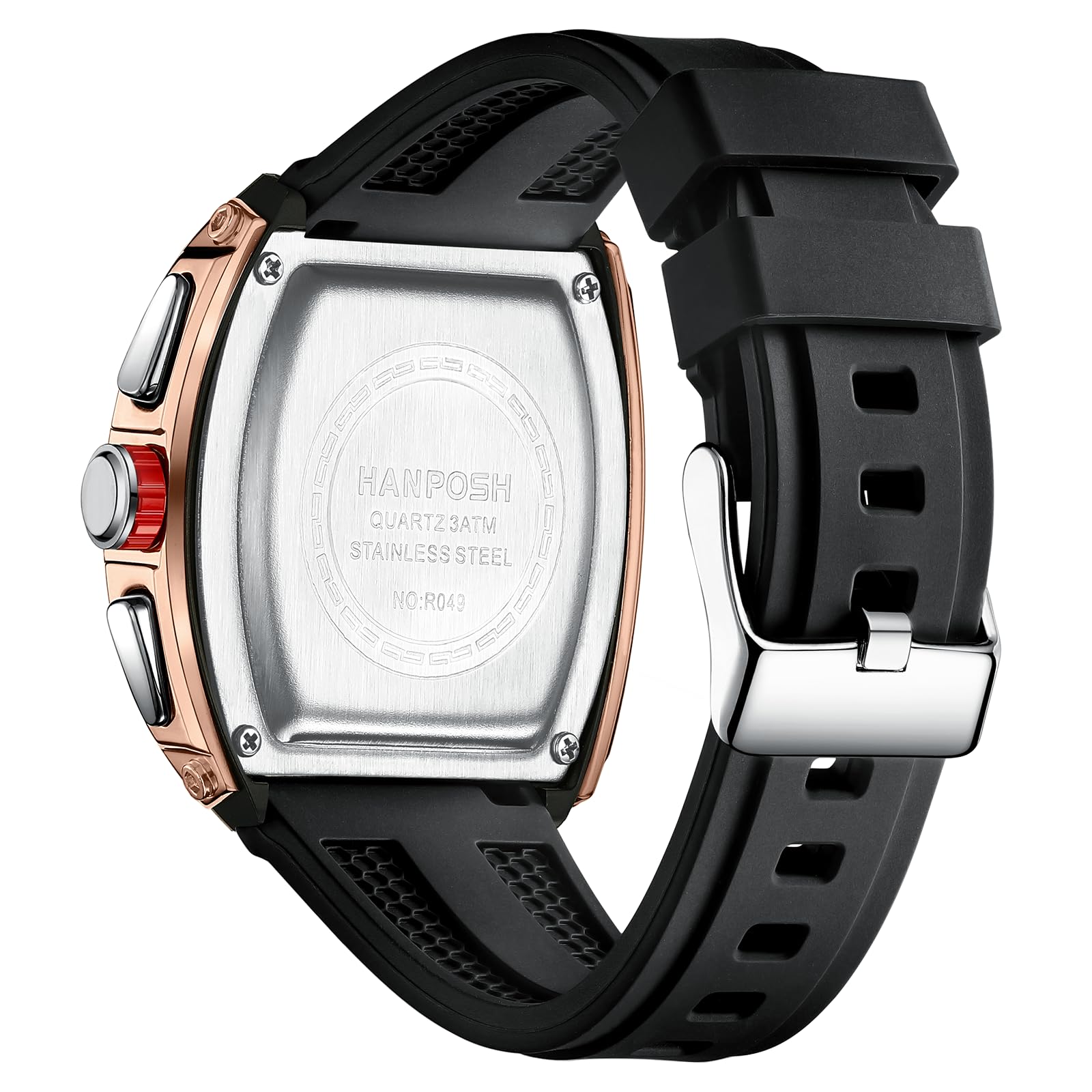 LN LENQIN Montres pour Hommes Montre Le chronomètre pour Hommes 30m Montres de Poignet Militaire imperméables avec rétroéclairage/Alarme/minuterie/Date