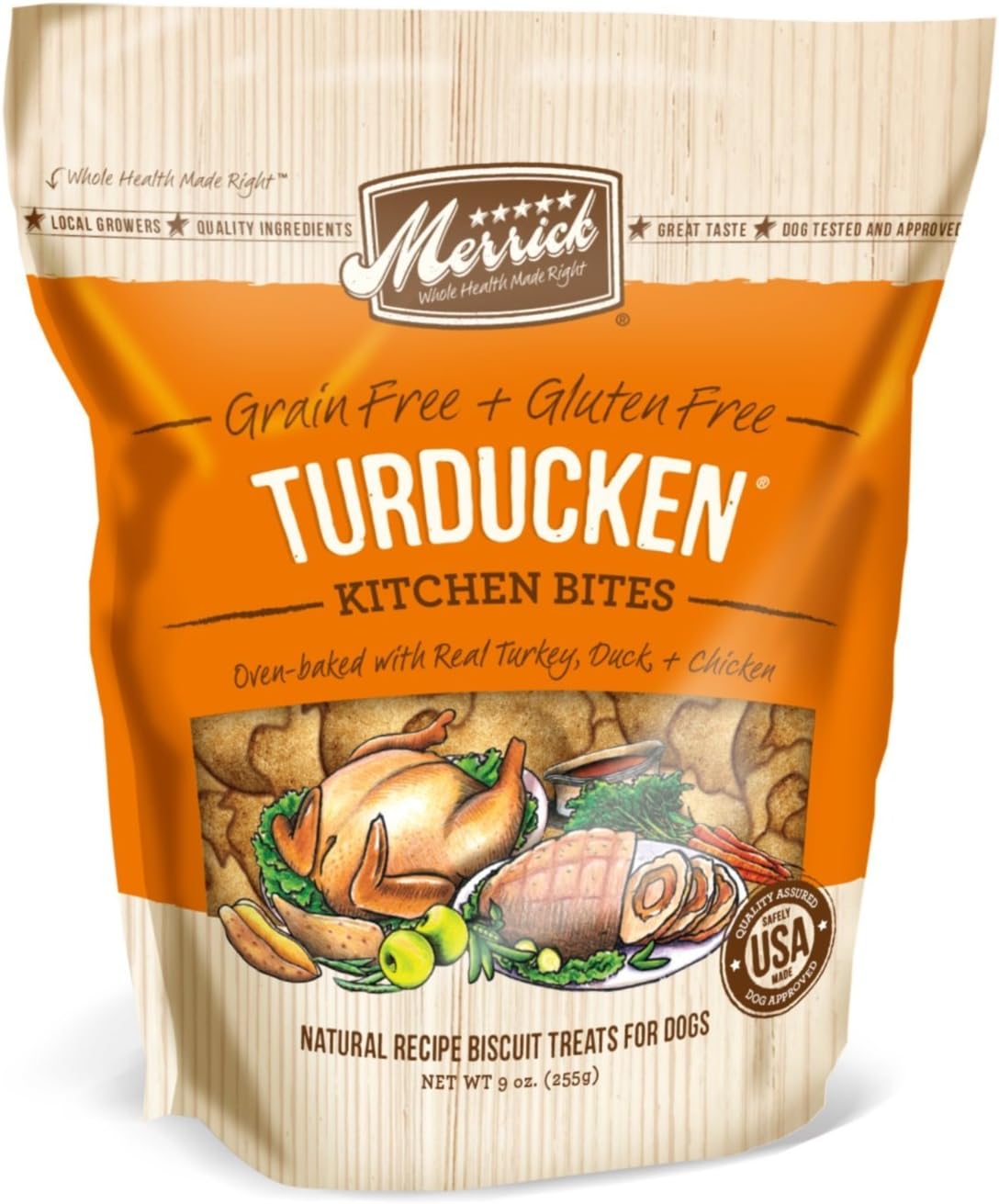 Merrick 6 Pack Kitchen Bites for Pets, 9-Ounce, Turducken