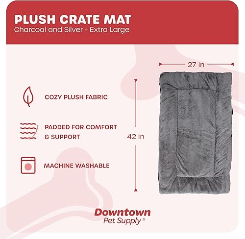 Vista 66 de Downtown Pet Supply - Alfombrilla de comodidad para jaulas de perreras, almohadilla para siestas