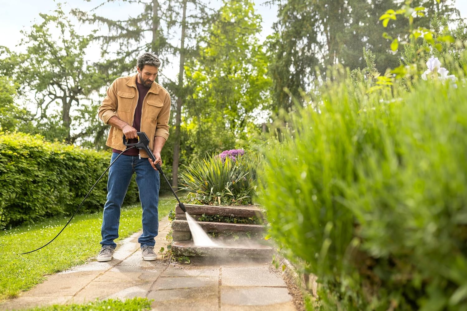 Kärcher high-pressure washer K 3 eco!Booster, pressure: max. 120 bar, flow rate: 380 l/h, area: 25 m²/h, weight: 4.5 kg, high-pressure gun, high-pressure hose, eco!Booster, dirt blaster - 5