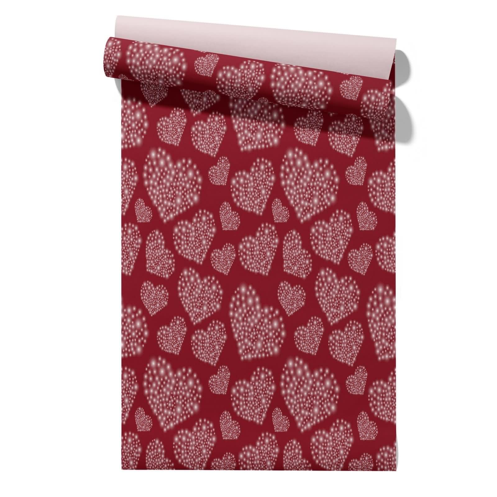 CEVAN Peel and Stick Wallpaper Tropical Anti Slip Drawer Liner Love Warm Romantic 45x500cm