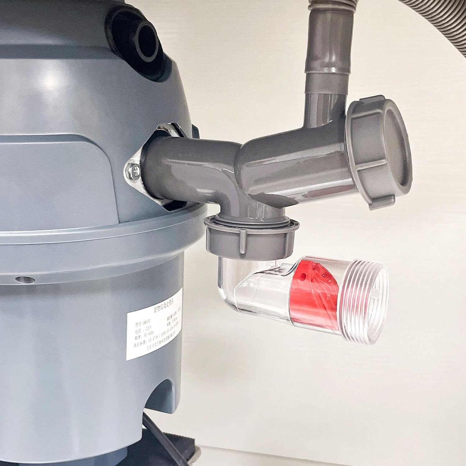 Garbage Disposal Drain Elbow Replacement Kit Includes 1.5" Trap, Flange, Gasket, Clear Backflow Preventer, Universal for Single And Double Sink Drains, with Dishwasher Drain Port