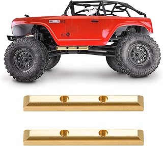 Que-T 1 Pairs Brass Boulder Bars for 1: 24 Axial SCX24 AXI90081 AXI00001 AXI00002 RC Crawler Car Upgrade Parts