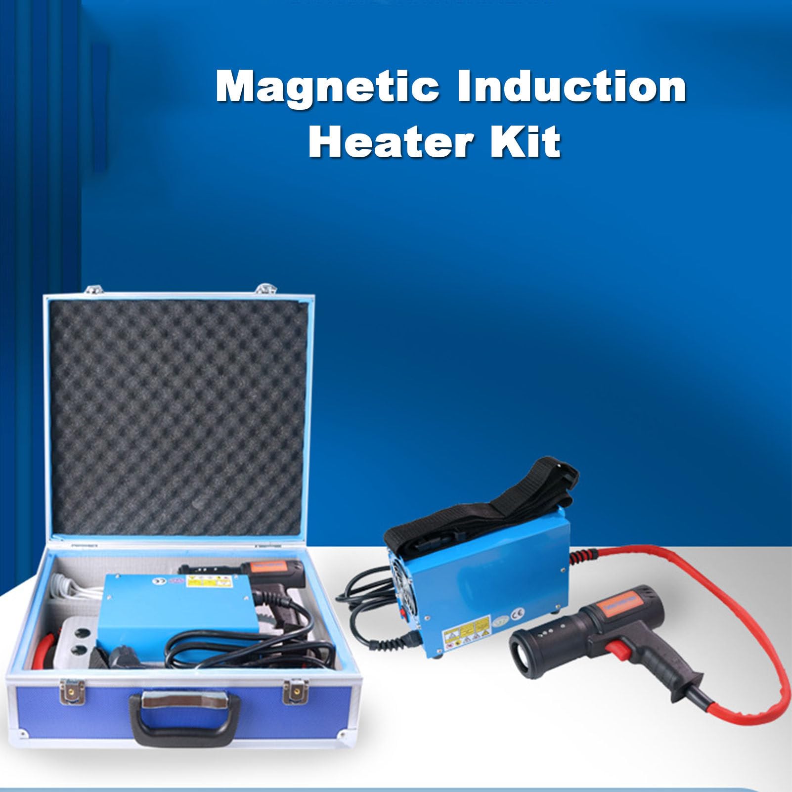 Kit de Calentador de inducción magnético, Herramienta de extracción de Pernos de Calentador magnético de Mano de 1500 W, Herramienta de extracción de Pernos de Calentamiento por inducción