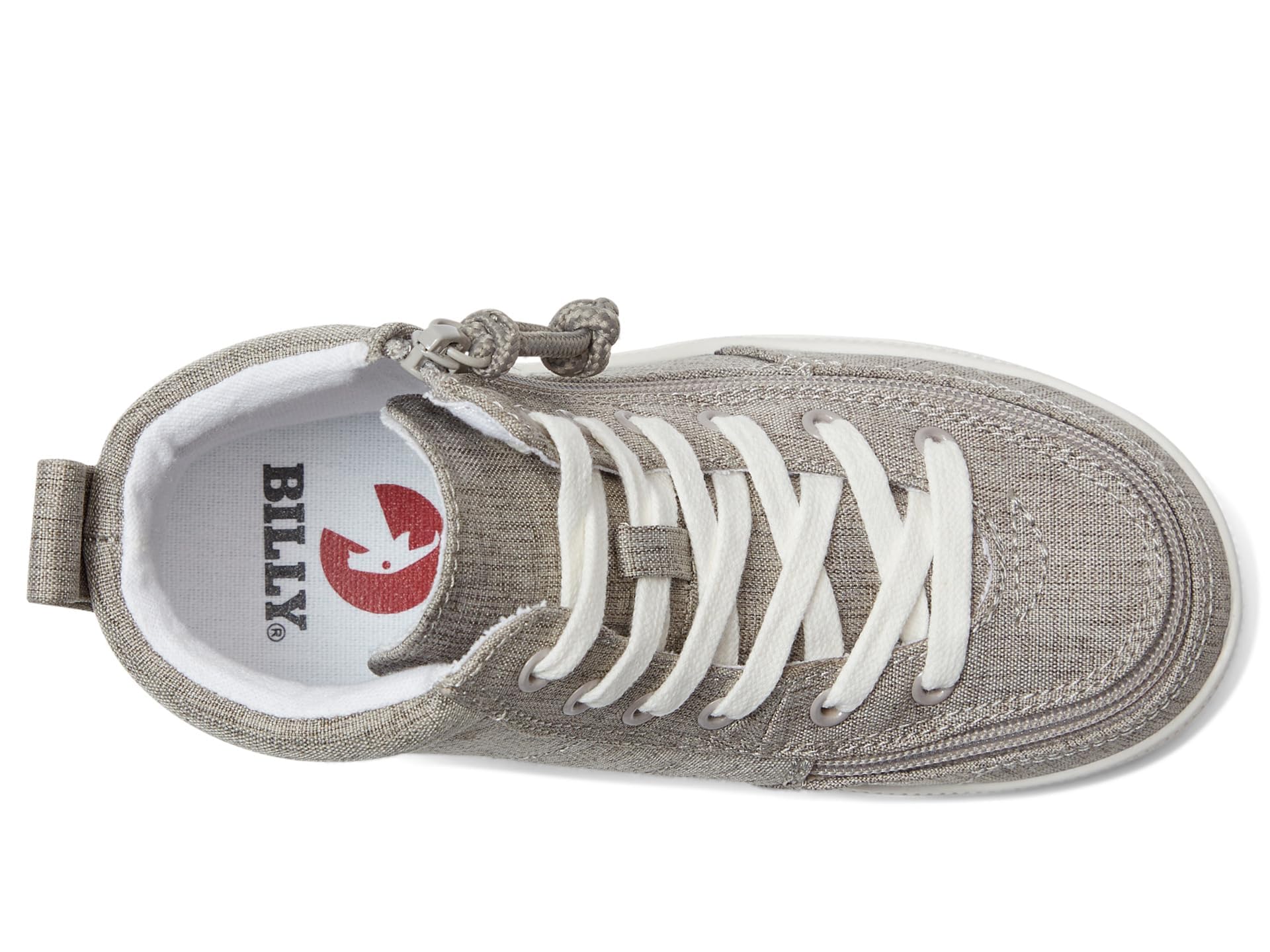 BILLY Footwear Kids Classic Lace High (Toddler) Grey Jersey 7 Toddler 1