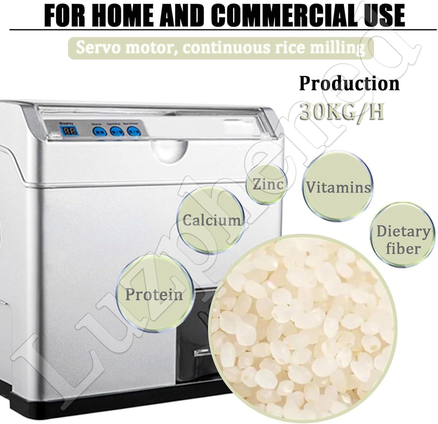 Automatic Rice Milling and Peeling Machine for Household Use, Efficient Huller and Dehuller for Various Rice Types