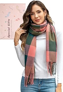 Sponsored You’re seeing this ad based on the product’s relevance to your search query.Learn more about this advertisement EDOTON Women's Scarf Checked Warm Cuddly Neckerchief with Fringes Soft Winter Scarf Fashionable Scarves