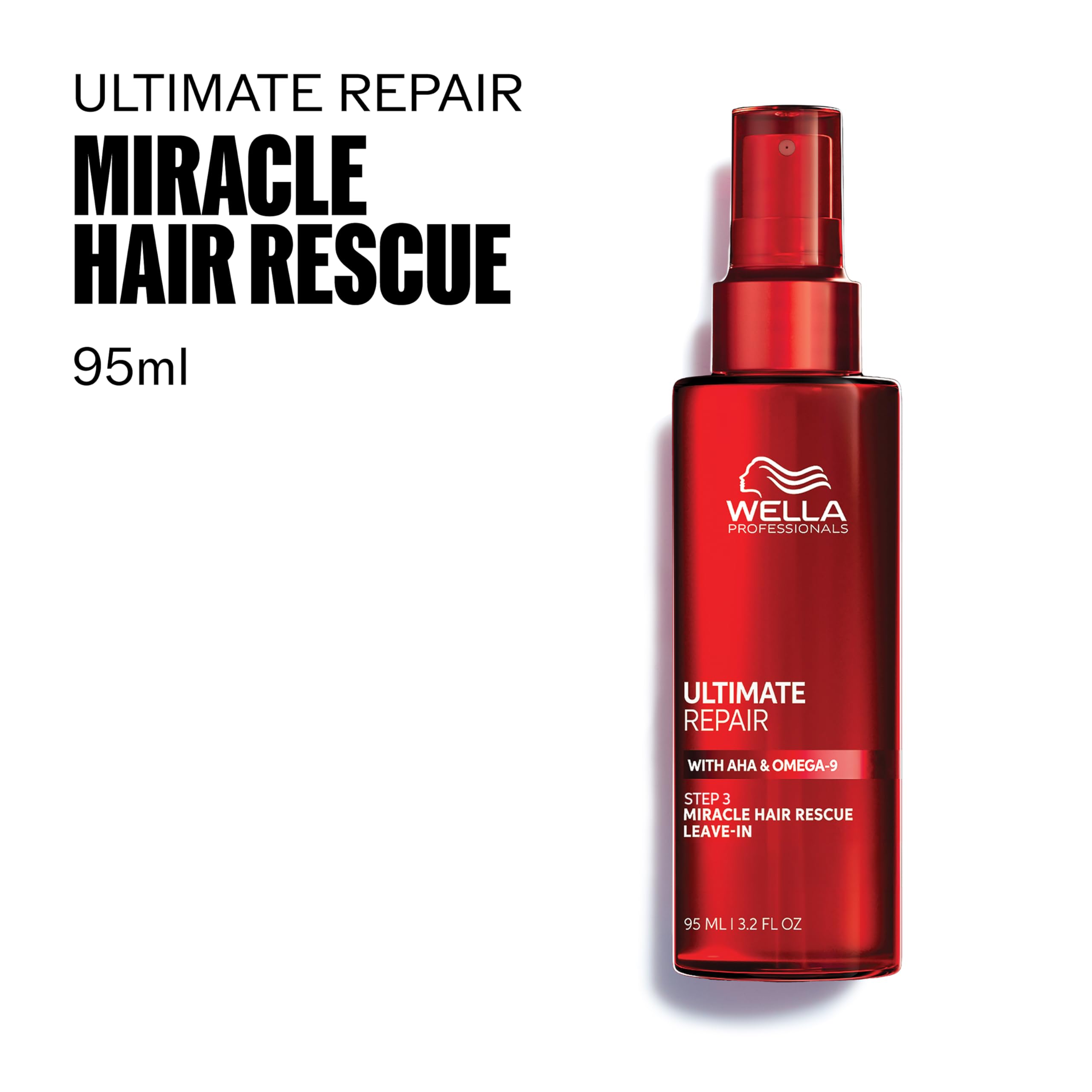 Wella Professionals Pack Ultimate Repair, Repara y Restaura el Cabello Dañado, Fortalece y Nutre, Champú 1L, Acondicionador 500 ml y Spray Tratamiento Miracle Hair Rescue 95 ml