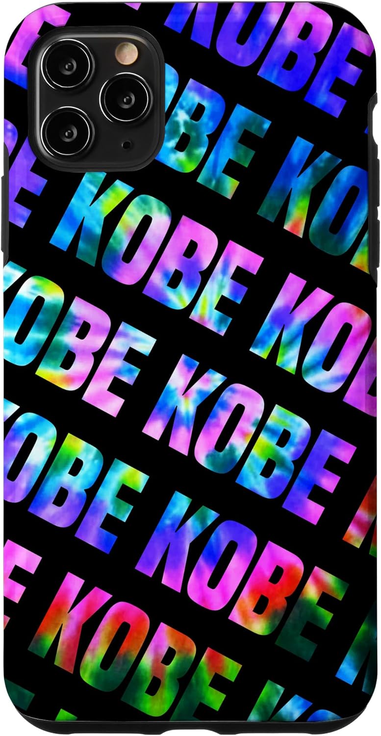 iPhone 11 Pro Max Kobe Pattern Phone Cover Black Tie Dye Case