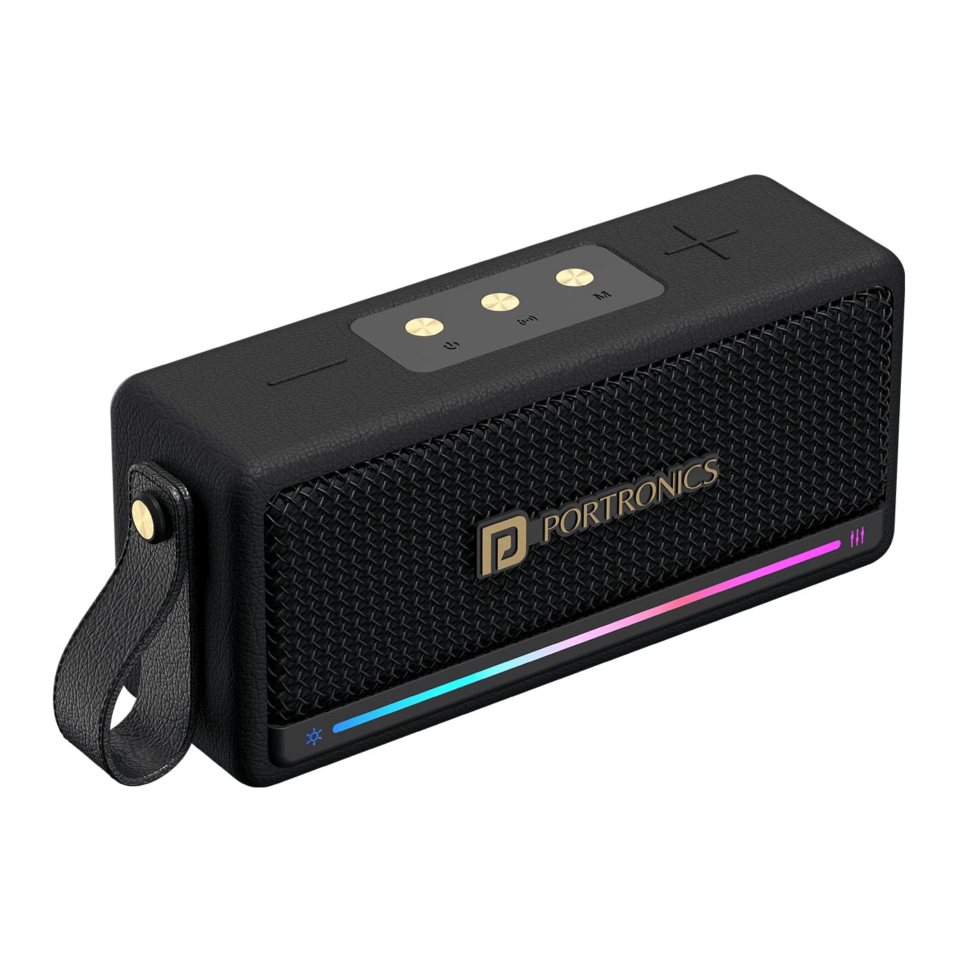 Portronics Harmony Mini 25W HD Premium Portable Bluetooth Speaker with Subwoofer, EQ Adjustment, 6 Hours Playtime, in-Built Mic,TWS Mode,RGB Lights, Bluetooth V5.3, Type C Fast Charging(Black) (B0D7Q6QMJR) Amazon Price History, Amazon Price Tracker
