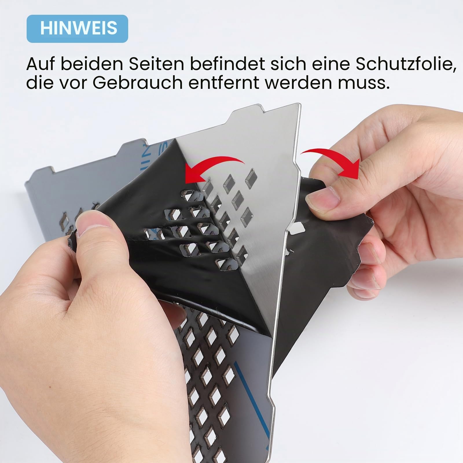 3X Ecke-Duschablage 254x 254x 360 mm Badezimmerregal Edelstahl 304 | 1,5 mm Verdickter, Gebürstet, Eckablage Duschablage mit Gitterdesign Einbau-Wandregal in Fliesenfugen für Geflieste Wände