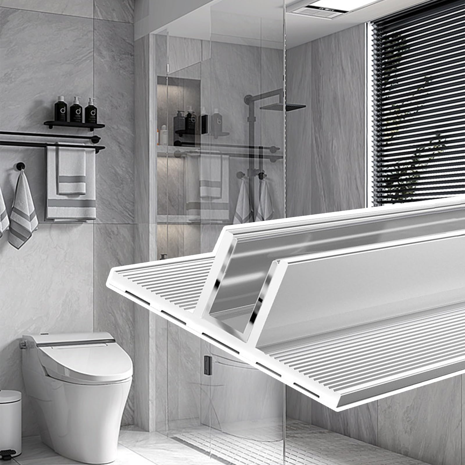 Profilé en u pour verre de douche stable pour éliminer les vibrations