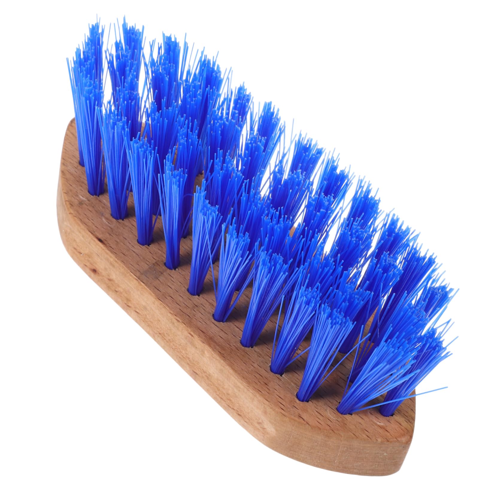 BESPORTBLE 5 Piezas cepillo de caballo cerda cepillo de aseo para caballos raspador de sudor para ganado depilación mascota cepillo de pelo práctico cepillo para caballos de madera Blue