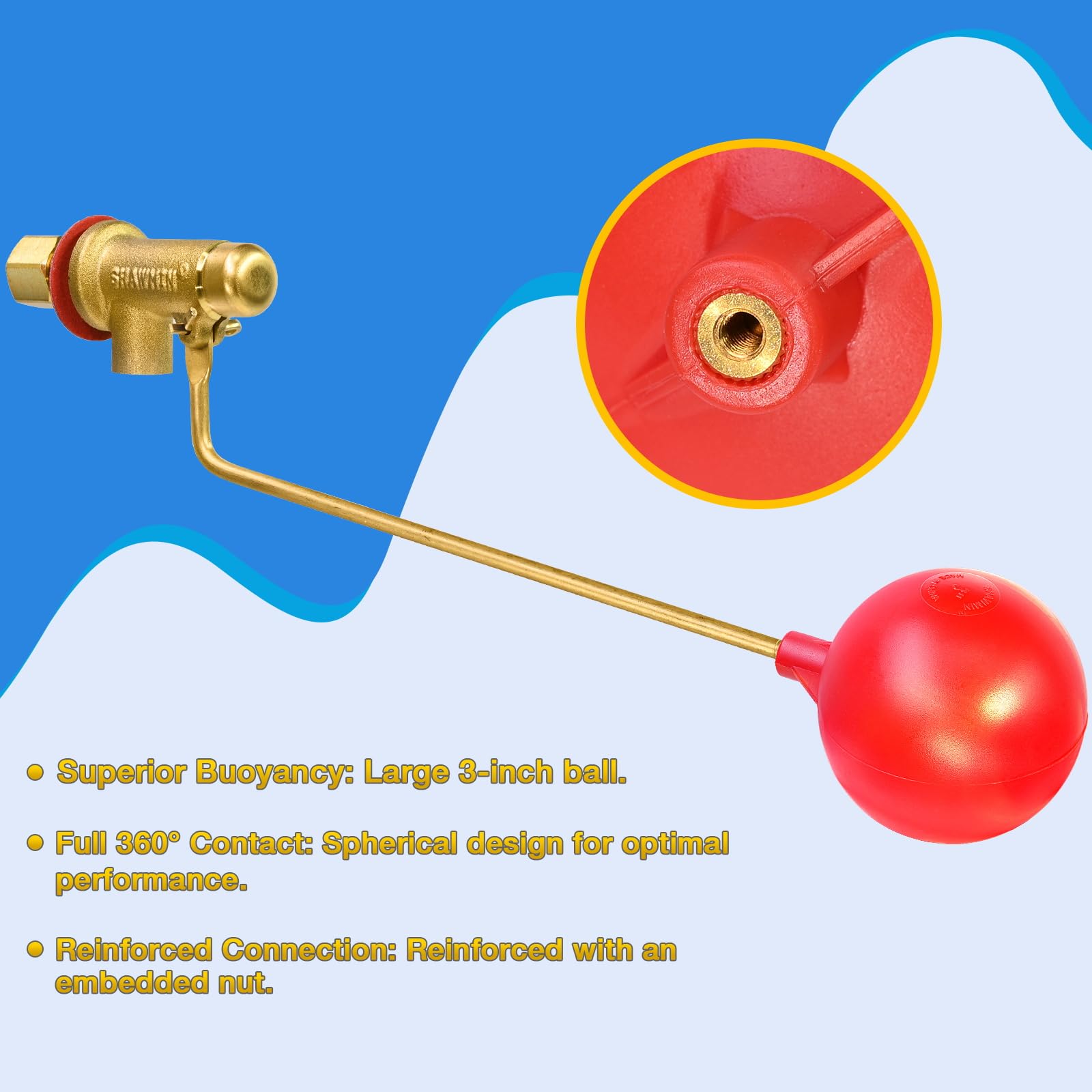 Snapklik.com : Heavy Duty Float Valve For Swamp Cooler & Evaporative ...