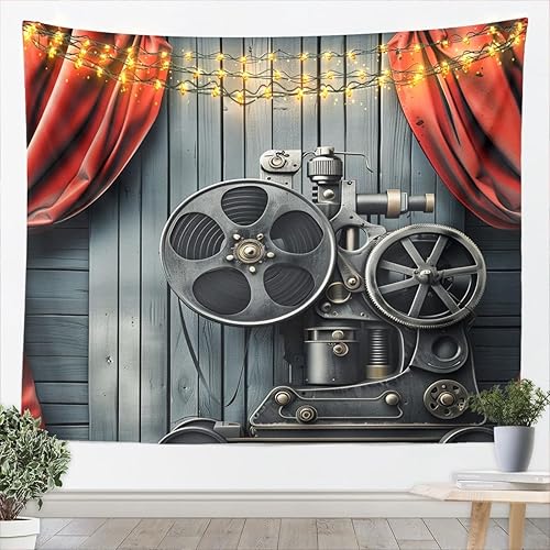 Miniatura 3 de Homewish Tapiz con temática de fotografía, película fotográfica vintage para colgar en la pared, para niños, adolescentes, mujeres, hombres, fotos