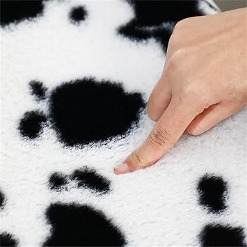 Bathroom Rugs Sets 3 Piece, Cow Print Bath mats+ Contour Mat + Toilet Seat Cover, Non-Slip Soft Shower Carpet Rug (Black,32x20+20x16+16x15)