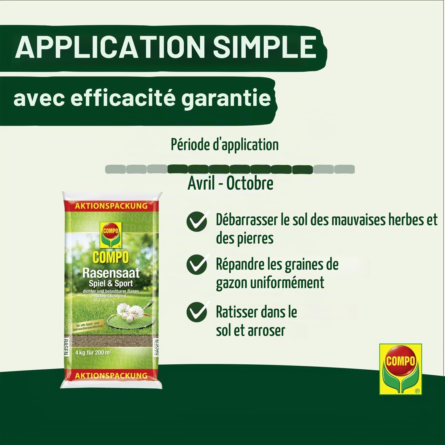 Compo Semences de Gazon - 4 kg