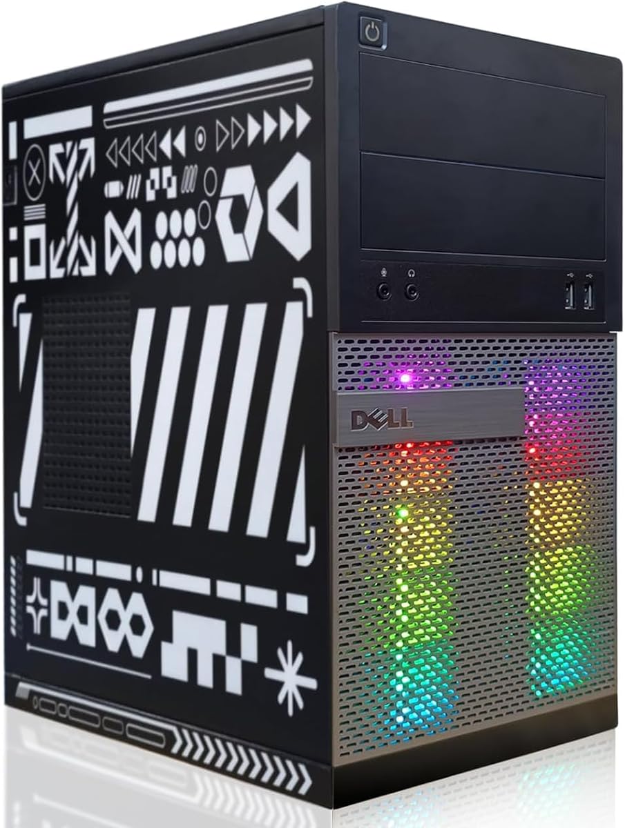 Dell RGB Gaming OptiPlex Desktop PC Computer, Intel Core i5, GeForce GTX 750 Ti 4G, 16GB RAM, 512GB SSD, RGB Keyboard & Mouse, WiFi, Windows 11 Pro (Renewed)