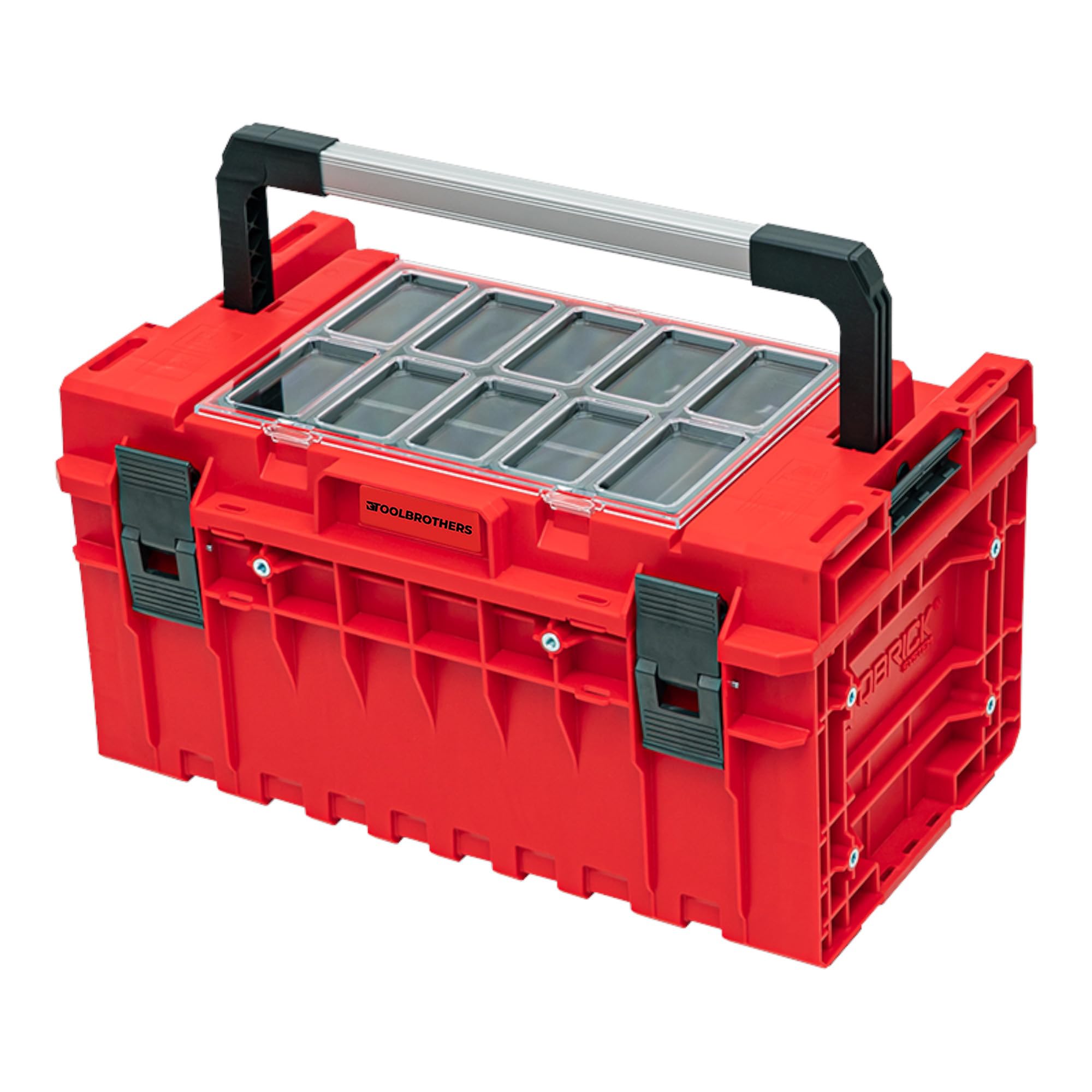 Toolbrothers RHINO ONE 350 2.0 Expert RED ULTRA HD Custom walizka narzędziowa organizer modułowy 585 x 385 x 320 mm 38 l można układać w stos IP66