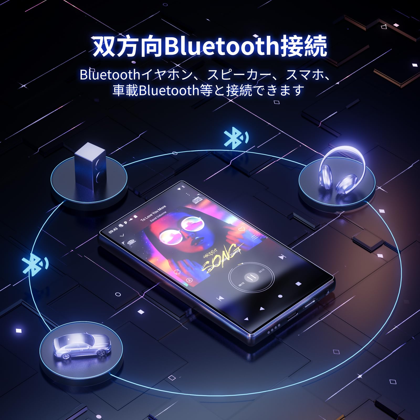 Amazon.co.jp: MECHEN 5インチ MP3プレーヤー 128GB TFカード付き