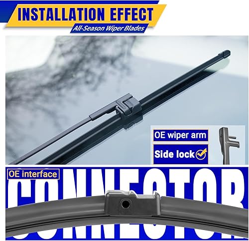 Miniatura 3 de 3 limpiaparabrisas de repuesto, repuesto de equipo original, para vehículos, 26 pulgadas, 20 pulgadas y 13 pulgadas, juego de 3