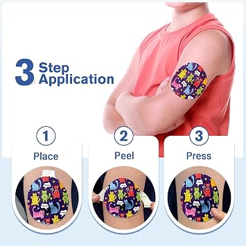 40Pack Libre 3 Plus Sensor Covers Waterproof, Hypoallergenic & Latex-Free | Flexible Adhesive Patches for Libre 3 & Plus, Easy-Peel Tab Patches, Breathable CGM Sensor Covers, 15 Days Protection