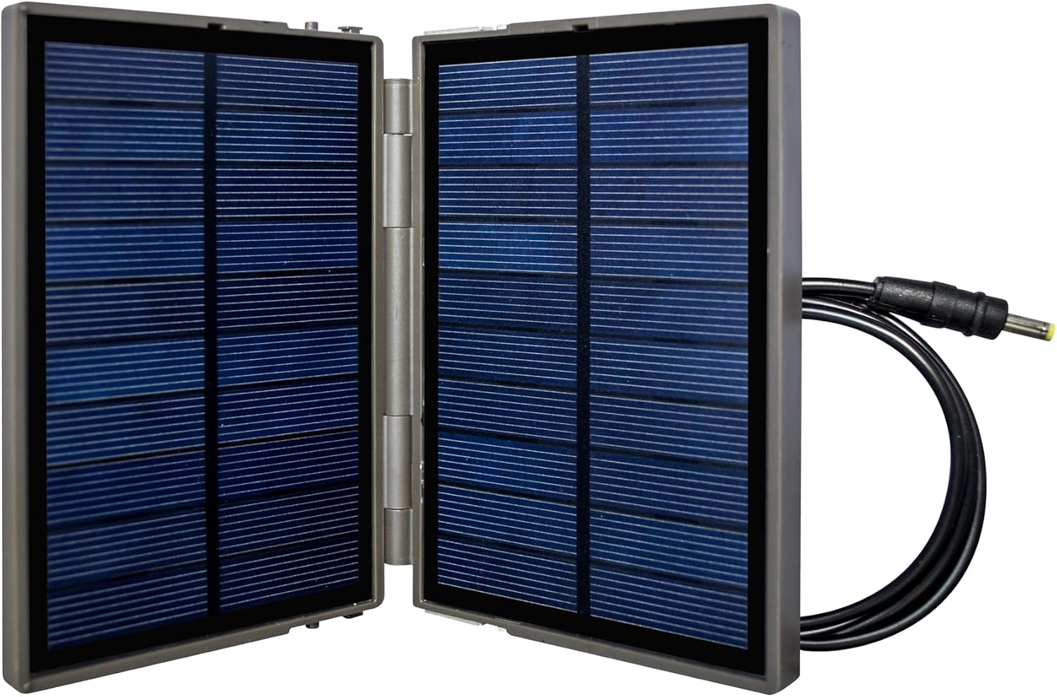 Solar Charger Panel SP-02D, 2.5W Waterproof IP65, 5V/500mA Output, Compatible with BG662 BG636 Trail Cameras, DC Interface,Foldable