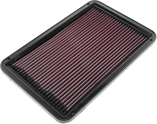 Miniatura 2 de K&N Filtro de aire del motor: Aumente la potencia y la aceleración, lavable, Premium, Filtro de aire de repuesto para automóvil: Compatible