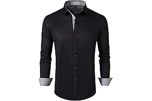 Camisa para hombre de vestir casual - corte regular - manga larga