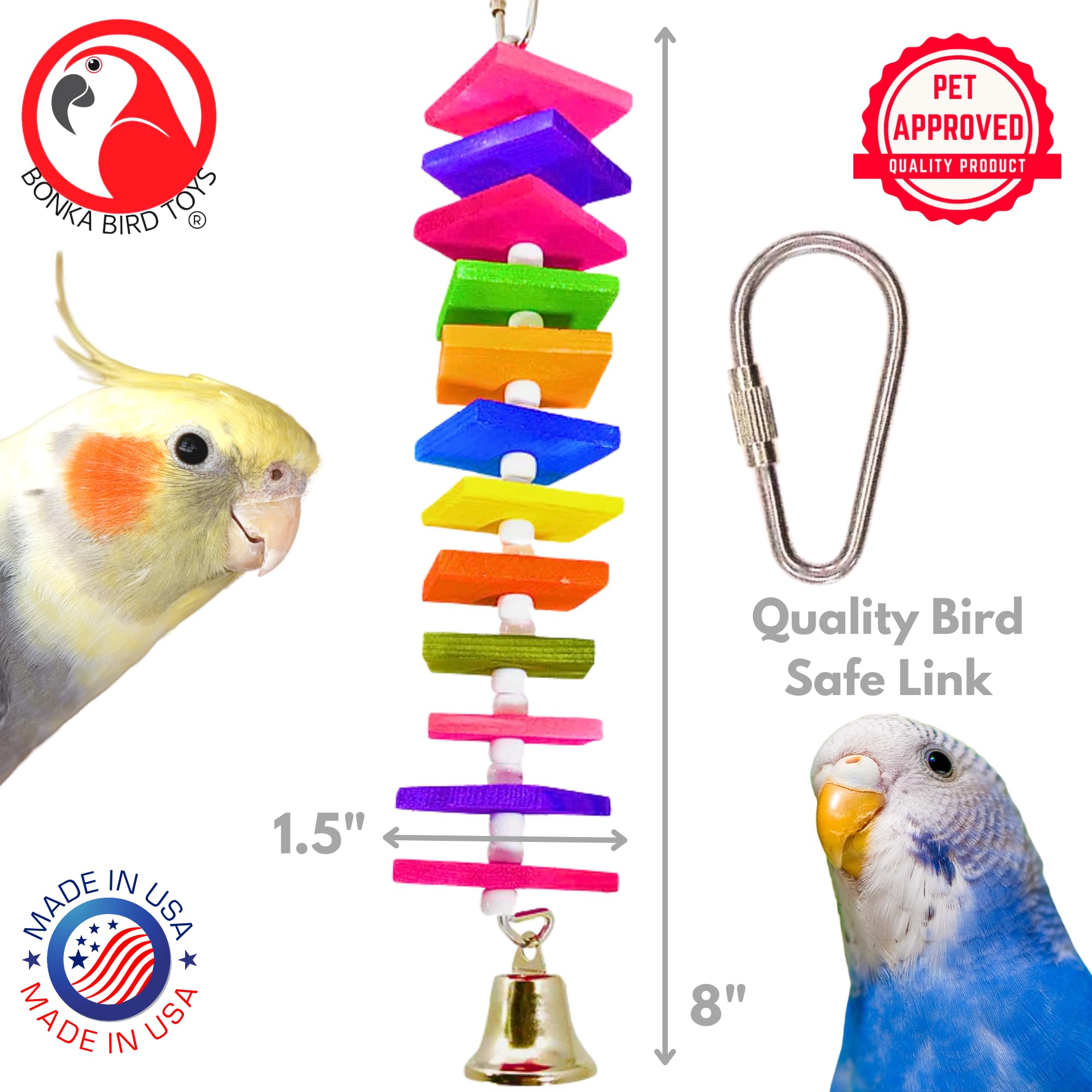 Multi-color Chain Bird Toy Parts Parrots