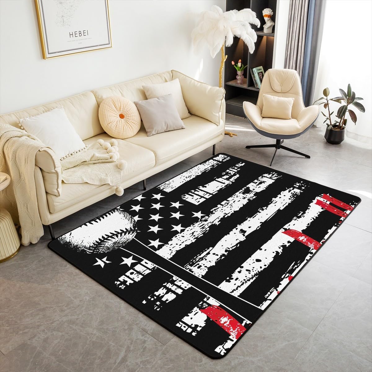 Erosebridal Musical Note Area Rug 3X5, Color Painting Indoor Floor Mat Bedroom Living Room Bedside Classroom, Music Abstract Non Slip Carpet, Yellow Purple Pink Black Pigments Kid Teen Decorative Rug