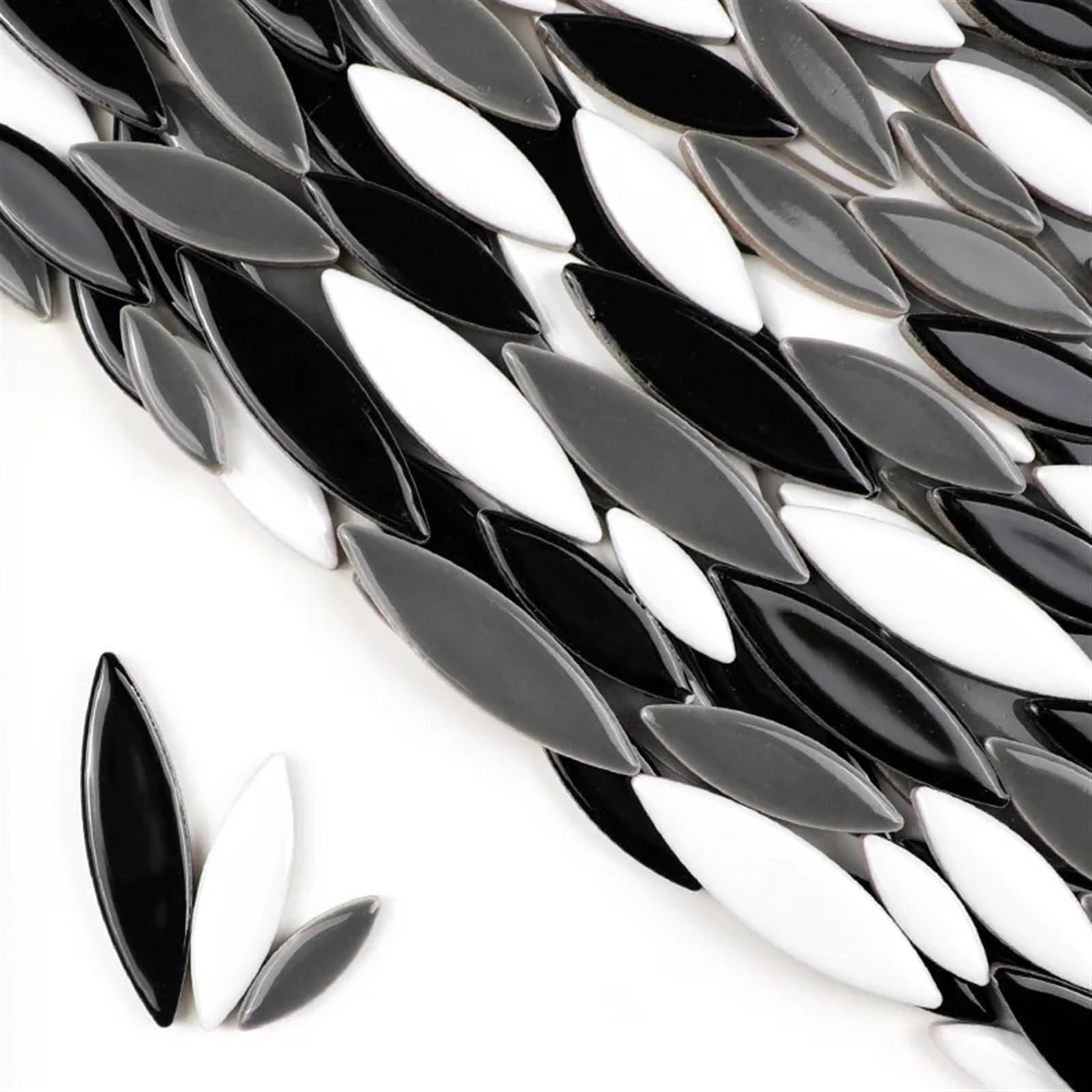 Piastrelle Mosaico A Forma Foglia Salice 33,8x14,8 Mm - Kit Fai Da Te Verde, Per Decorazioni Casa - Foto 10