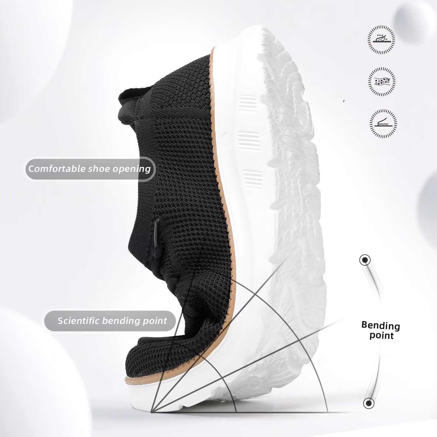 Mens Slip On Loafers Shoes Casual Mesh Walking Boat Shoes Dress Sneakers Mesh Business Oxfords Work Lightweight Comfortable Soft Sole - Image 4