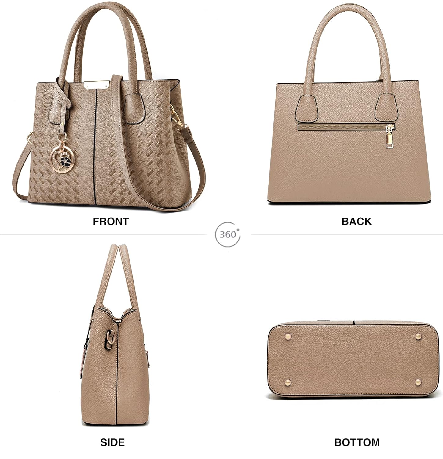 Purses and Handbags for Women Shoulder Tote Bags Top Handle Satchel - Image 3