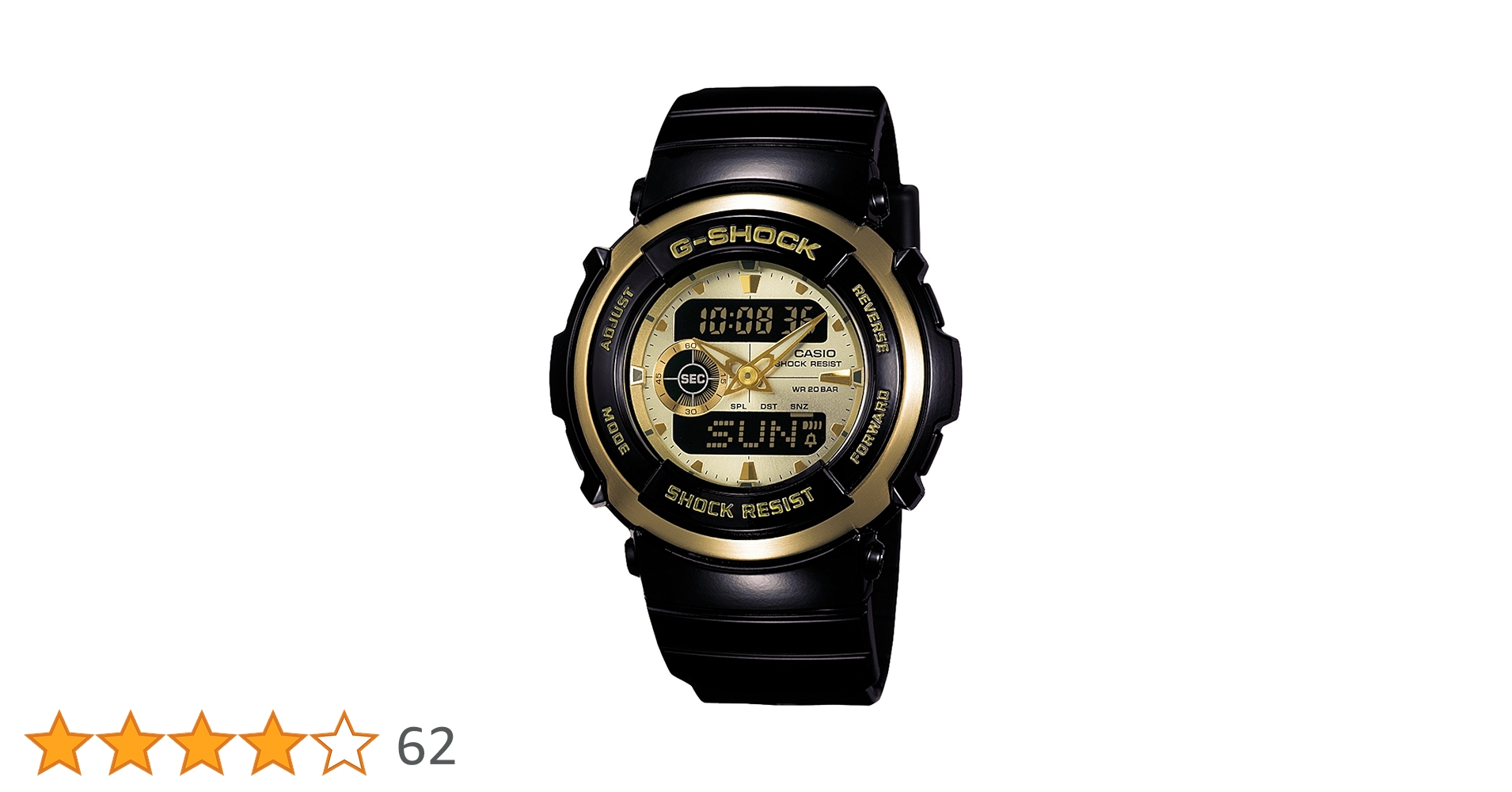 【新品】G-SHOCK G-300C-9AJF ブラックゴールド　CASIO Amazon.co.jp: [カシオ] 腕時計 ジーショック G-300G-9AJF