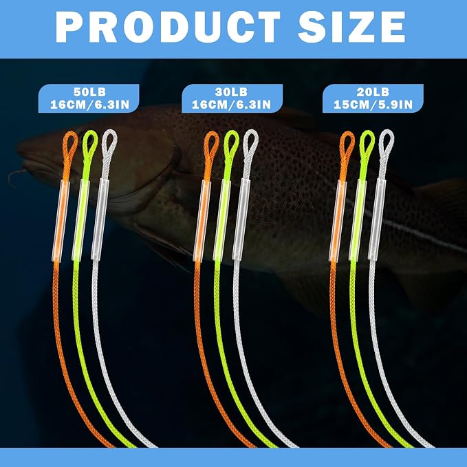 Conectores para Líderes de Pesca con Mosquetón 18 Piezas miniatura 2