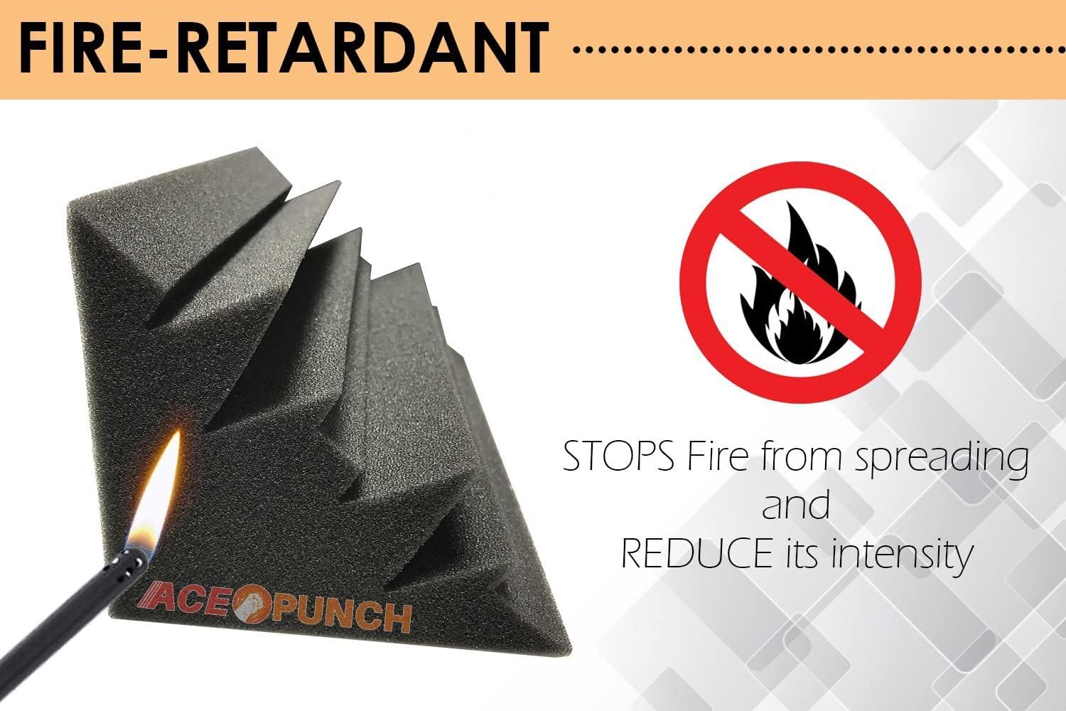 4 Pieces Black Long Bass Trap Acoustic Soundproofing Insulation Foam 4.7" X 4.7" X 18.8" AP1138