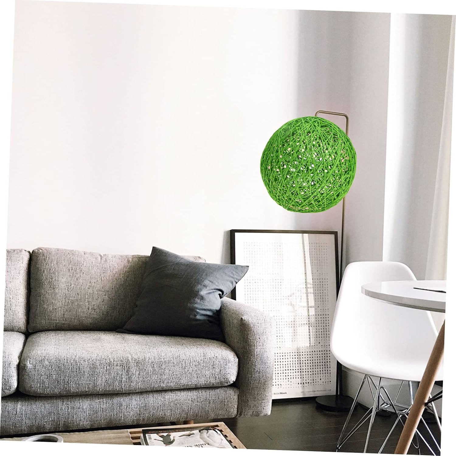 TEHAUX Creative Ceiling Lamp Cover Unique Ball Shape Paper Shades for Dining Room