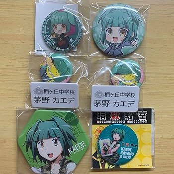 Amazon.co.jp: 暗殺教室 茅野カエデ 缶バッジ ネームバッジ 8点
