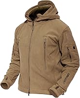 Vista 1 de MAGCOMSEN - Chaqueta táctica militar de hombre con capucha de lana caliente, chaquetas deportivas al aire libre, abrigos de invierno, cortavientos