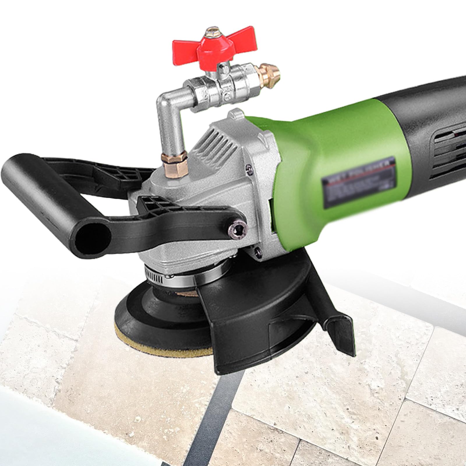 Sjyclaviger Wet Polisher Variable Speed, Concrete Countertop Wet Polisher Variable Speed Grinder, 700~3000r/Min Variable Speed, For Concrete Granite Marble Tile Polish Upper-B