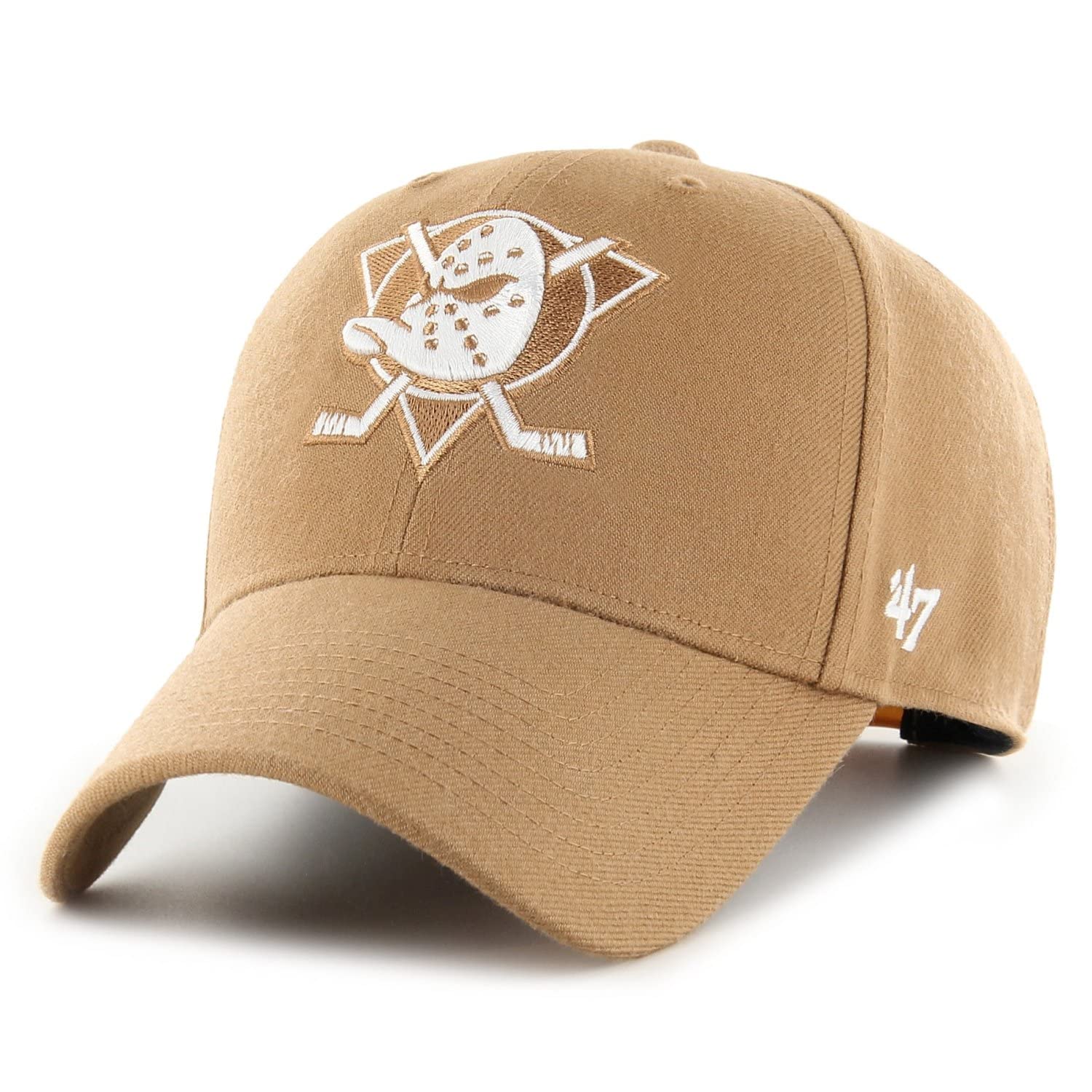 Men's Camel 47 Brand Snapback Cap - Nhl Anaheim Ducks Beige