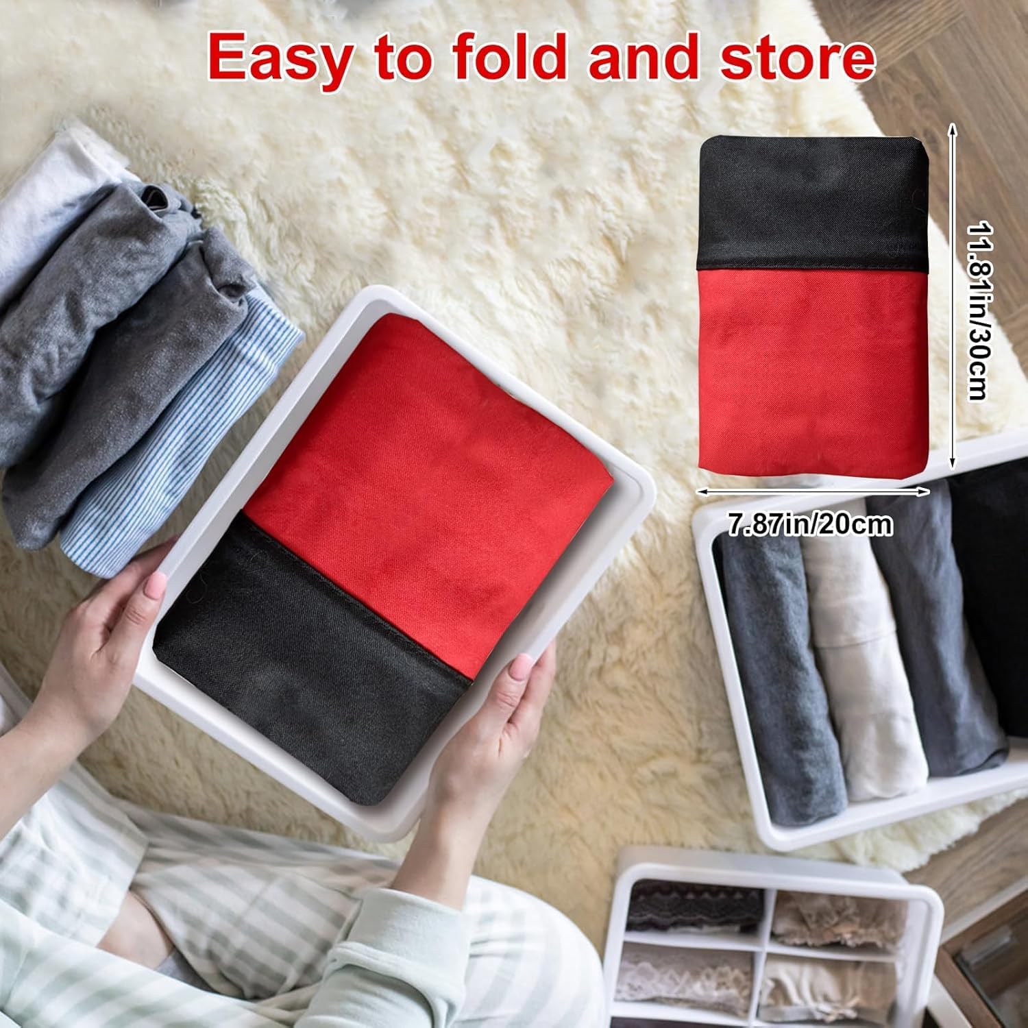 Christmas Tree Storage Bag, Fits Up 10 Ft Tall Artificial Trees, Heavy-Duty 600D Oxford Tree Bag with Reinforced Handles Zipper Clear Pocket, Storage Bags for Moving Items, Clothing, Outdoor, Bedding