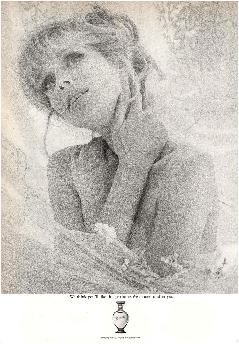 RelicPaper 1971 Femme Perfume: We Name It After You, Parfums Marcel Rochas Print Ad