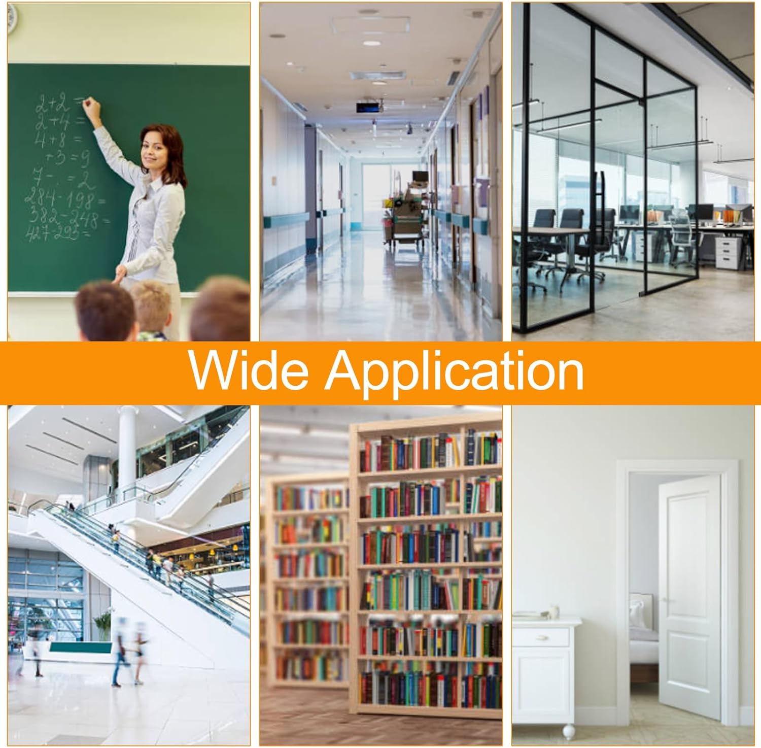 15 Pcs Jumbo Door Stoppers for Floor Rubber Door Stop Wedge Floor Sturdy Stackable Door Stop Large Door Wedge for Hotel Carpet Door Hardwood Concrete and Tile (Black)