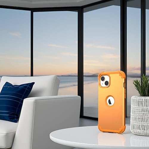 Miniatura 5 de IDweel Funda para iPhone 13 con protector de pantalla, para iPhone 14, híbrida a prueba de golpes, resistente, protección de policarbonato duro,