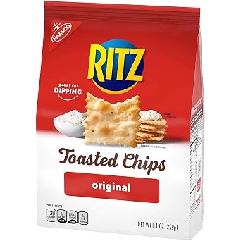 RITZ Toasted Chips Original, 8.1 oz (Pack of 2)