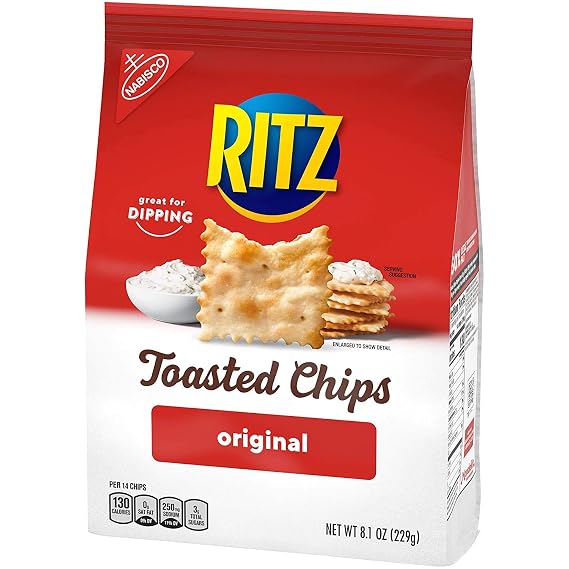 RITZ Toasted Chips Original, 8.1 oz (Pack of 2)