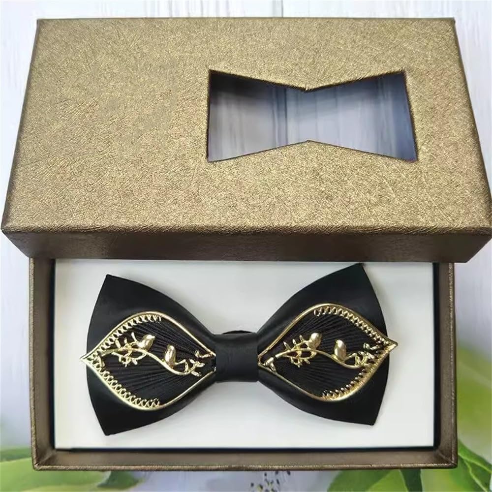 Pajaritas para Fiesta De Boda Traje de Camisa de Novio de Boda for Hombre Corbata de Lazo Corbata de Lazo for Hombre(Black)