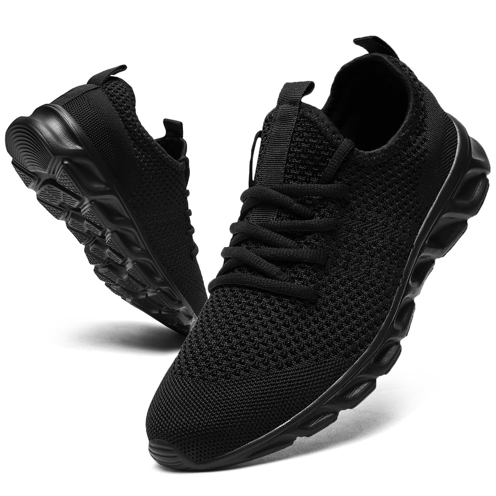 EKRBXA Women Shoes Running Walking Tennis Sneakers Slip On Gym Breathable Lightw